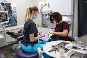 Woman Teeth Exam